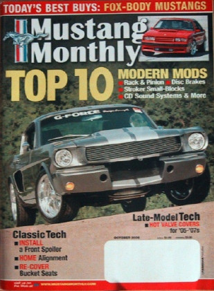 MUSTANG MONTHLY 2006 OCT - CROSS BOSS 302, FOXES